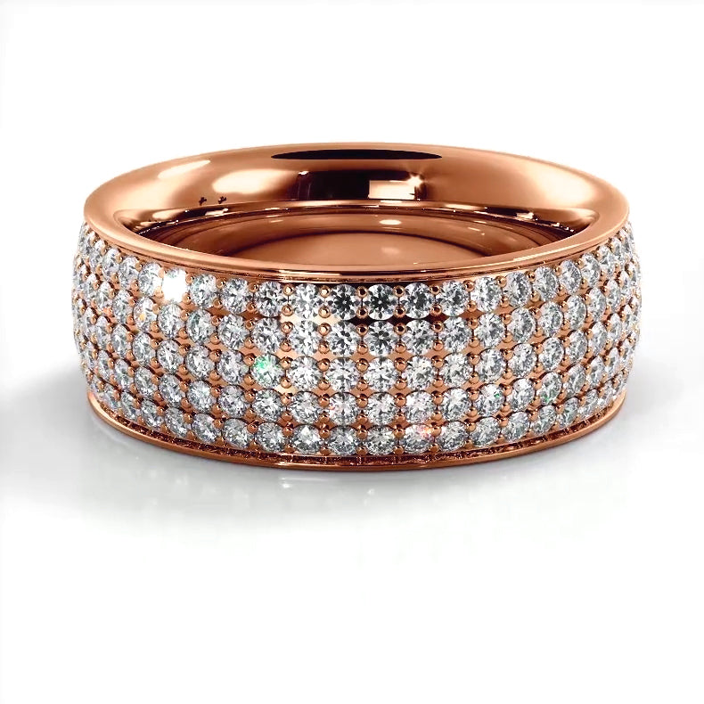 1.96 ct. Round Diamond Eternity Wedding Band-VIRABYANI