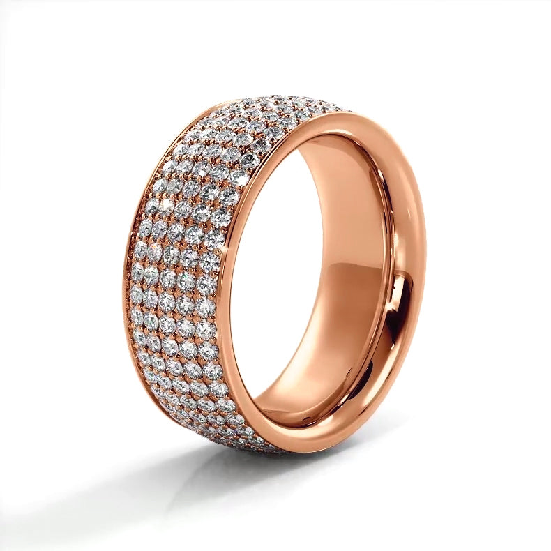 1.96 ct. Round Diamond Eternity Wedding Band-VIRABYANI