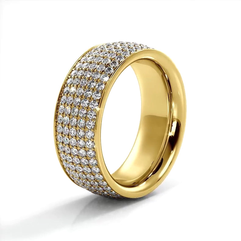 1.96 ct. Round Diamond Eternity Wedding Band-VIRABYANI