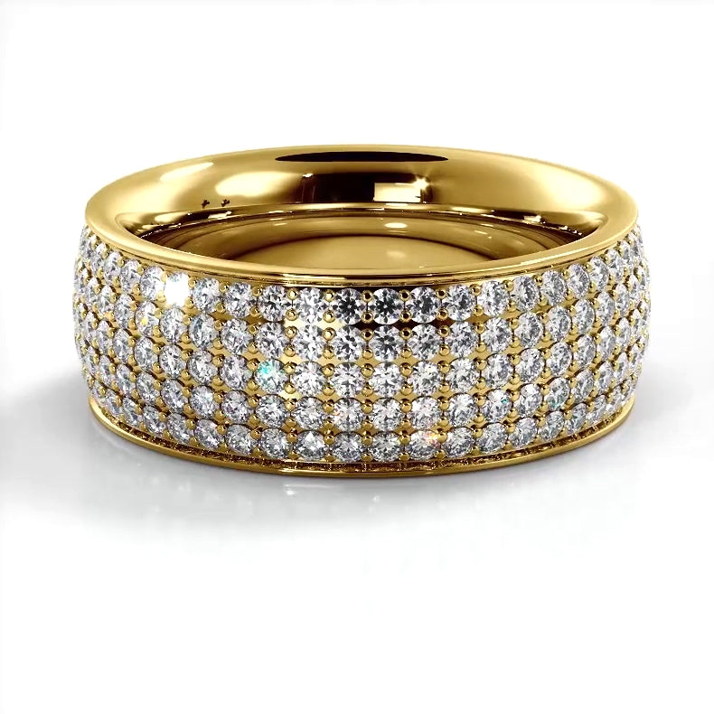 1.96 ct. Round Diamond Eternity Wedding Band-VIRABYANI