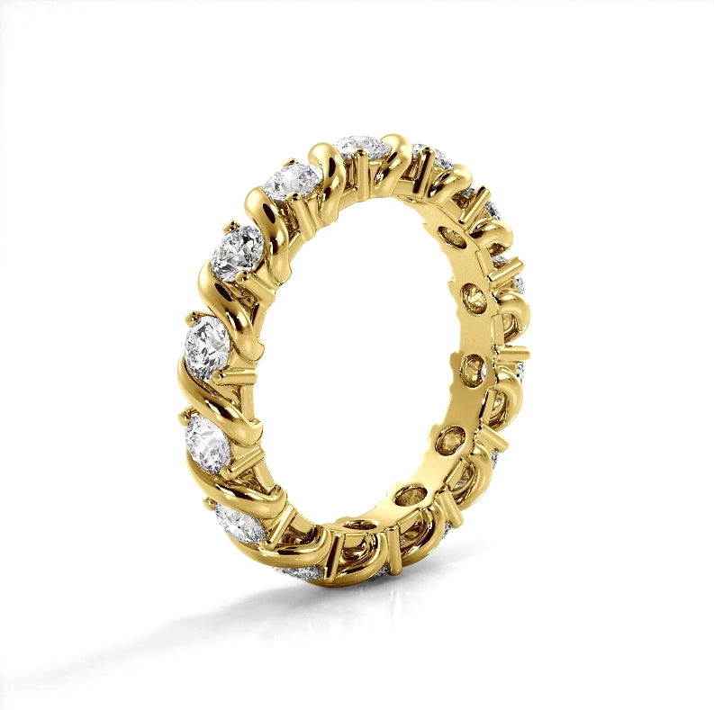 1.05 ct. Round Diamond Eternity Wedding Band-VIRABYANI