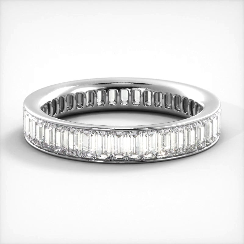 2.40 ct. Baguette Diamond Eternity Wedding Band-VIRABYANI