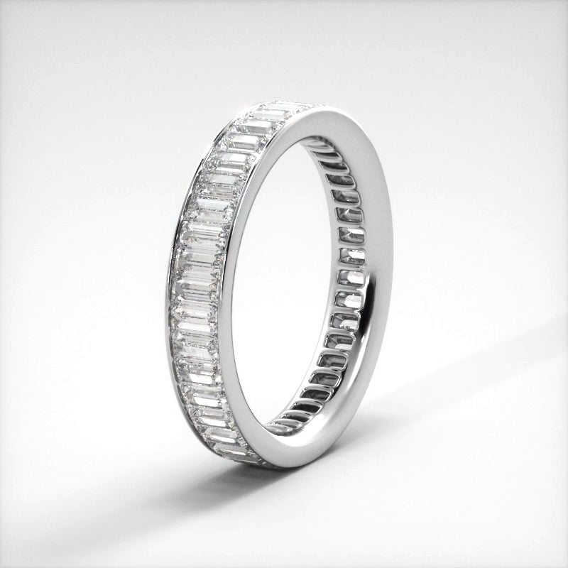 2.40 ct. Baguette Diamond Eternity Wedding Band-VIRABYANI