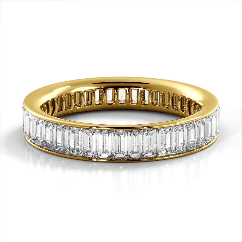 2.40 ct. Baguette Diamond Eternity Wedding Band-VIRABYANI