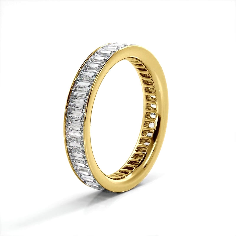 2.40 ct. Baguette Diamond Eternity Wedding Band-VIRABYANI