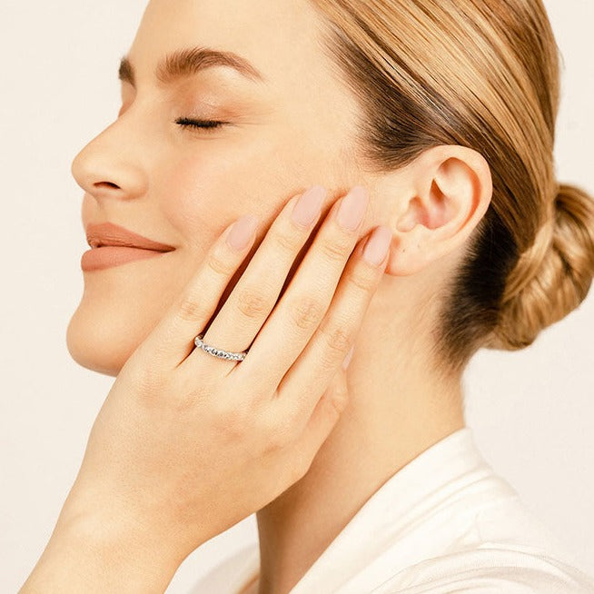 2.00 ct. Round Diamond eternity Wedding Band-VIRABYANI