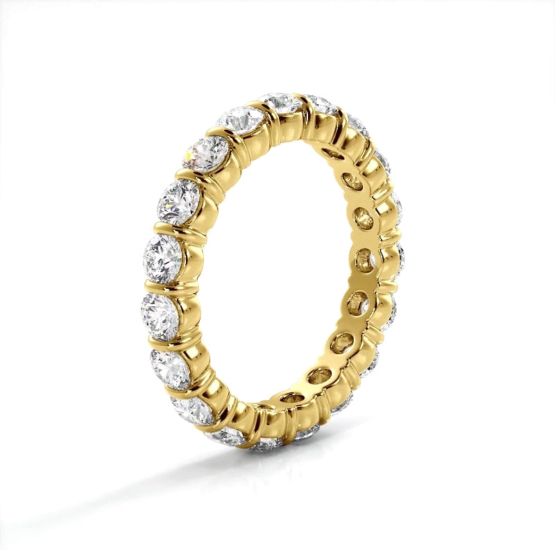 2.00 ct. Round Diamond eternity Wedding Band-VIRABYANI