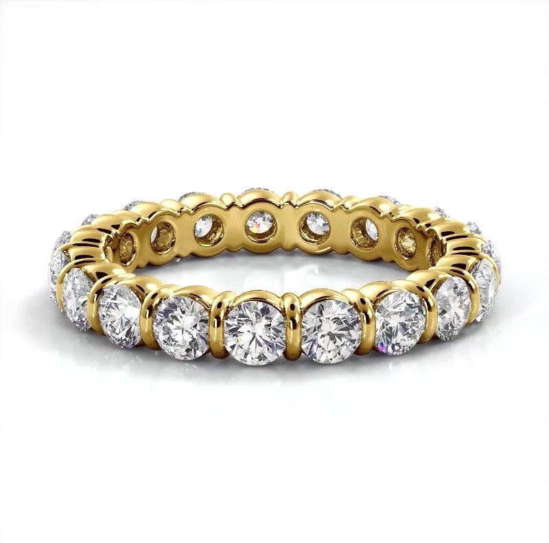 2.00 ct. Round Diamond eternity Wedding Band-VIRABYANI