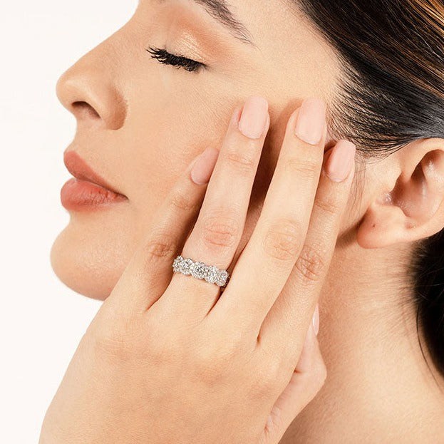 2.56 ct. Round Diamond Eternity Wedding Band-VIRABYANI