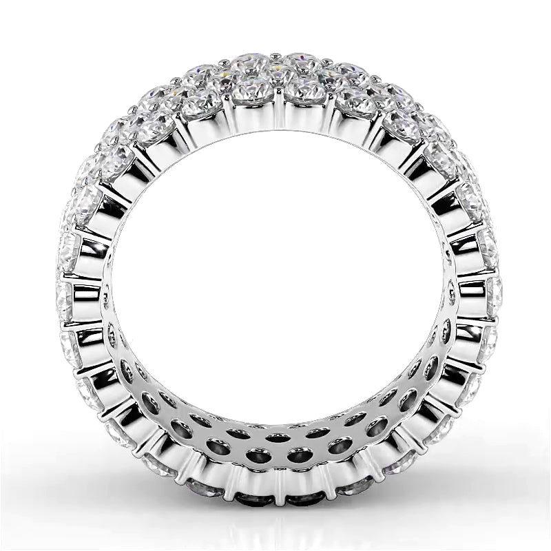 4.68 ct. Round Diamond Eternity Wedding Band-VIRABYANI