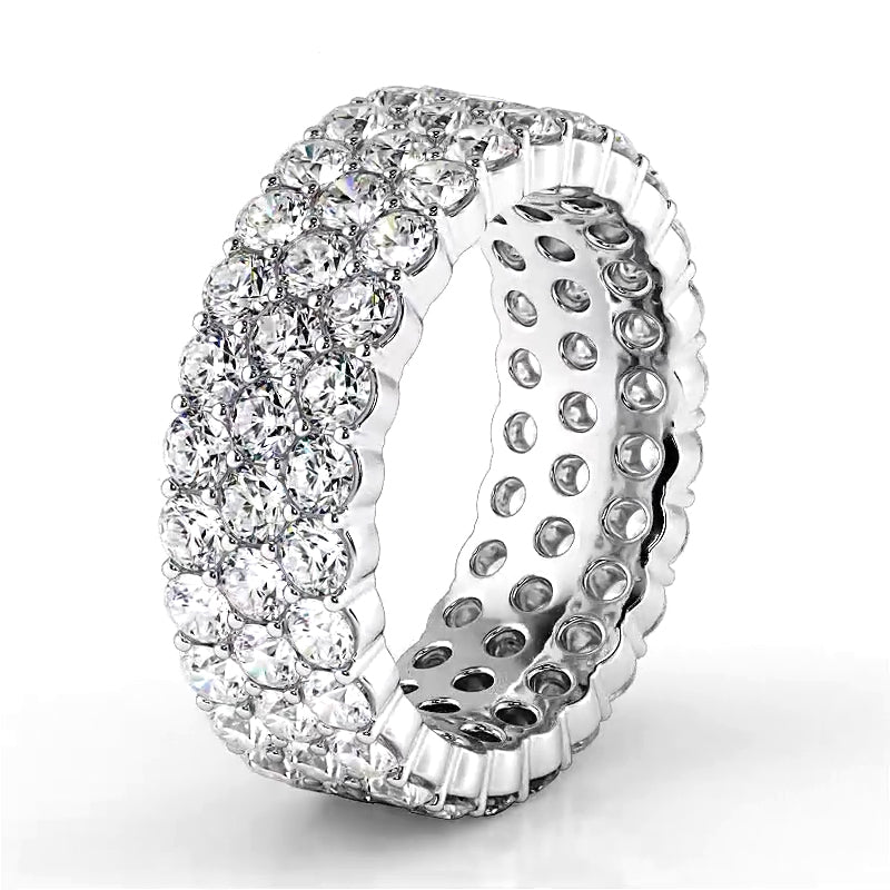 4.68 ct. Round Diamond Eternity Wedding Band-VIRABYANI