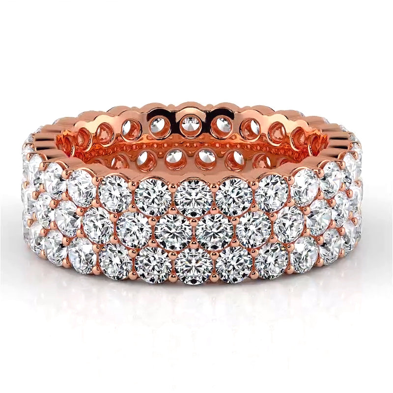 4.68 ct. Round Diamond Eternity Wedding Band-VIRABYANI