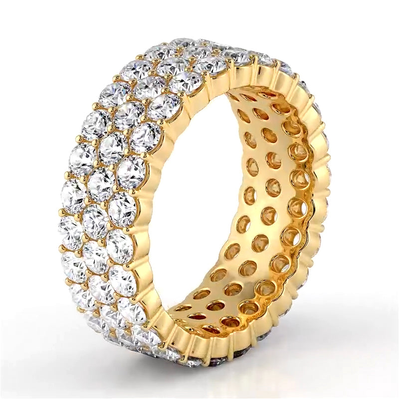 4.68 ct. Round Diamond Eternity Wedding Band-VIRABYANI