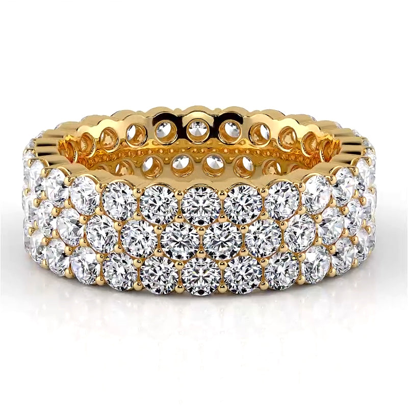 4.68 ct. Round Diamond Eternity Wedding Band-VIRABYANI