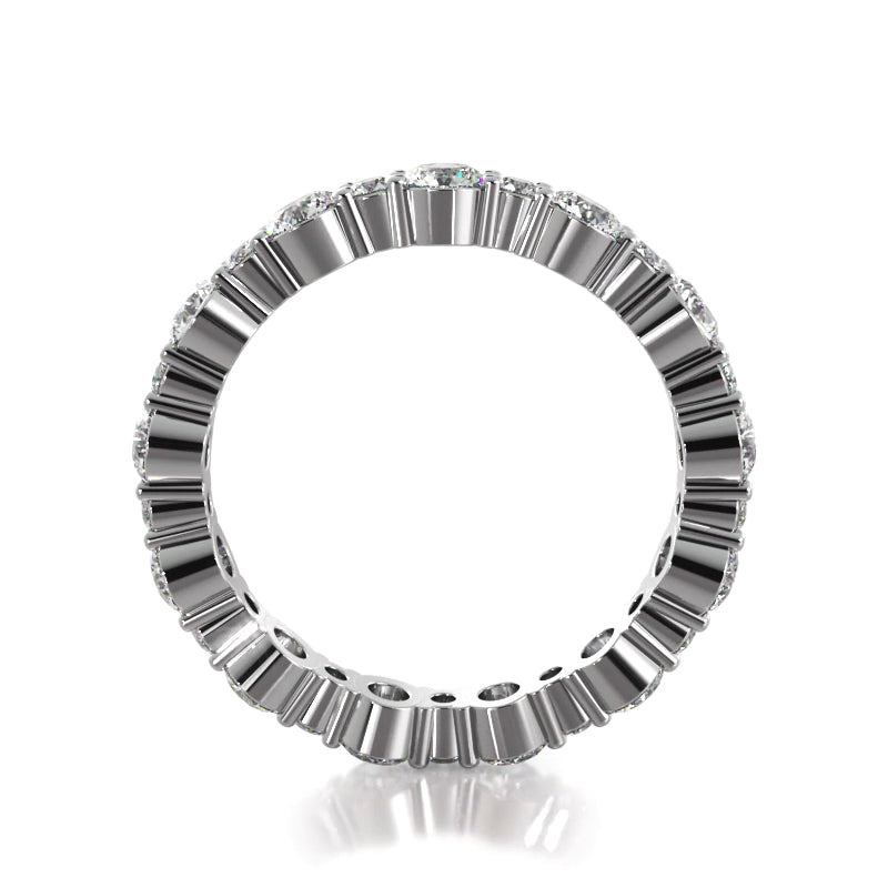 1.65 ct. Round Diamond Eternity Wedding Band-VIRABYANI