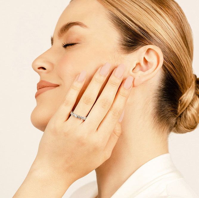 2.56 ct. Round Diamond Eternity Wedding Band-VIRABYANI