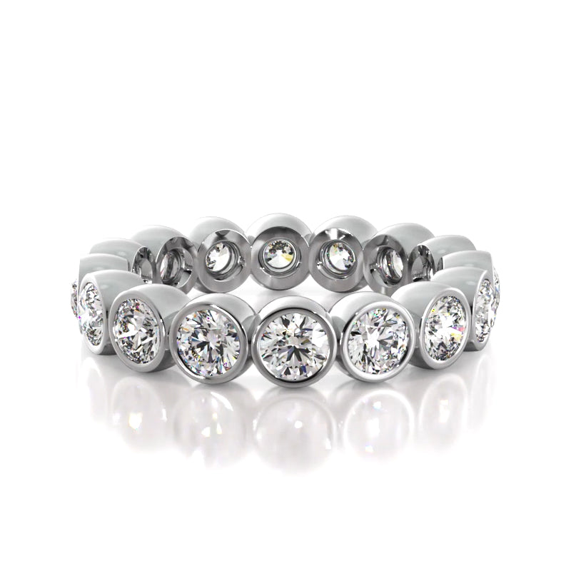 2.56 ct. Round Diamond Eternity Wedding Band-VIRABYANI
