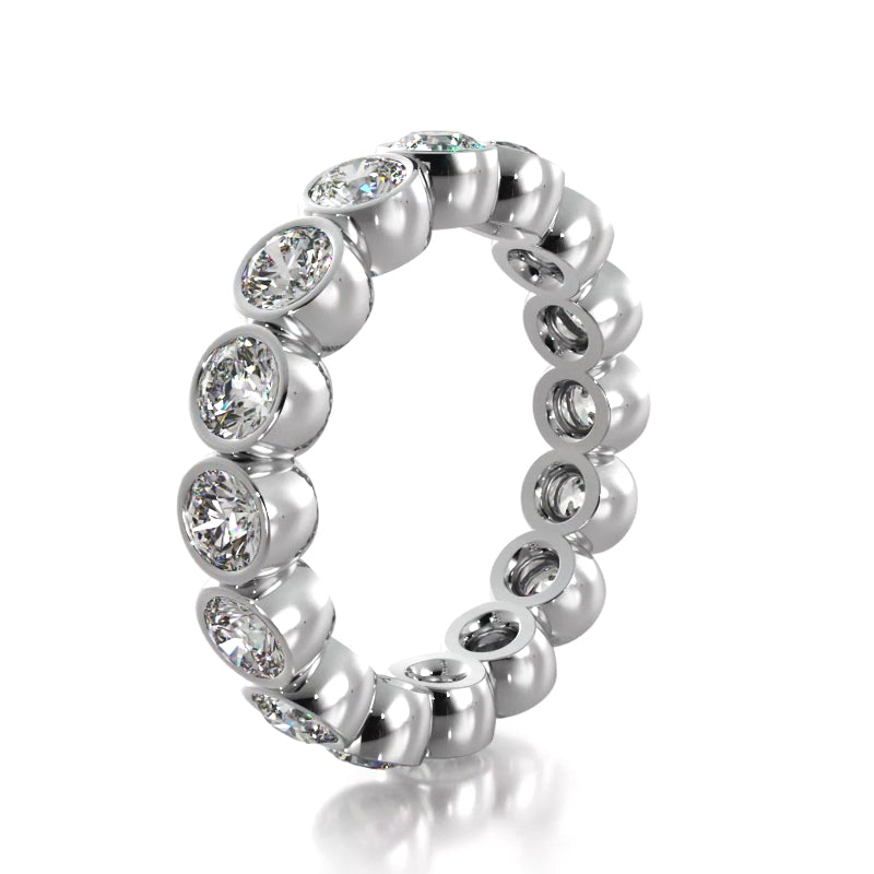 2.56 ct. Round Diamond Eternity Wedding Band-VIRABYANI