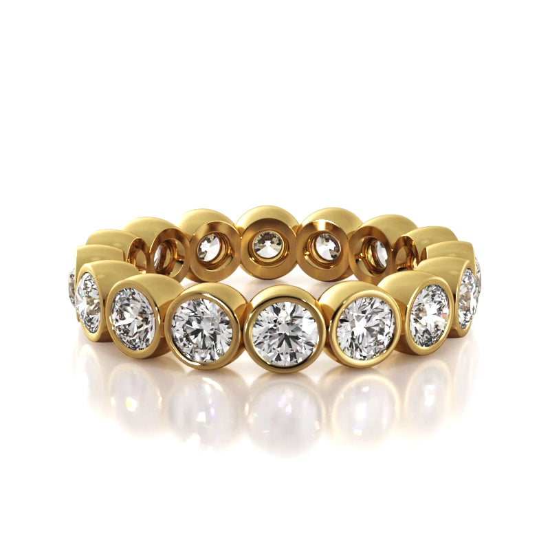 2.56 ct. Round Diamond Eternity Wedding Band-VIRABYANI
