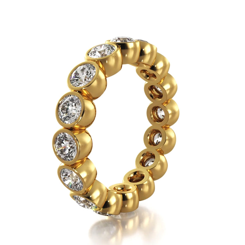 2.56 ct. Round Diamond Eternity Wedding Band-VIRABYANI