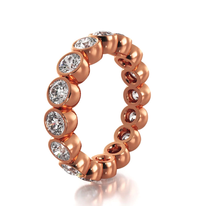 2.56 ct. Round Diamond Eternity Wedding Band-VIRABYANI