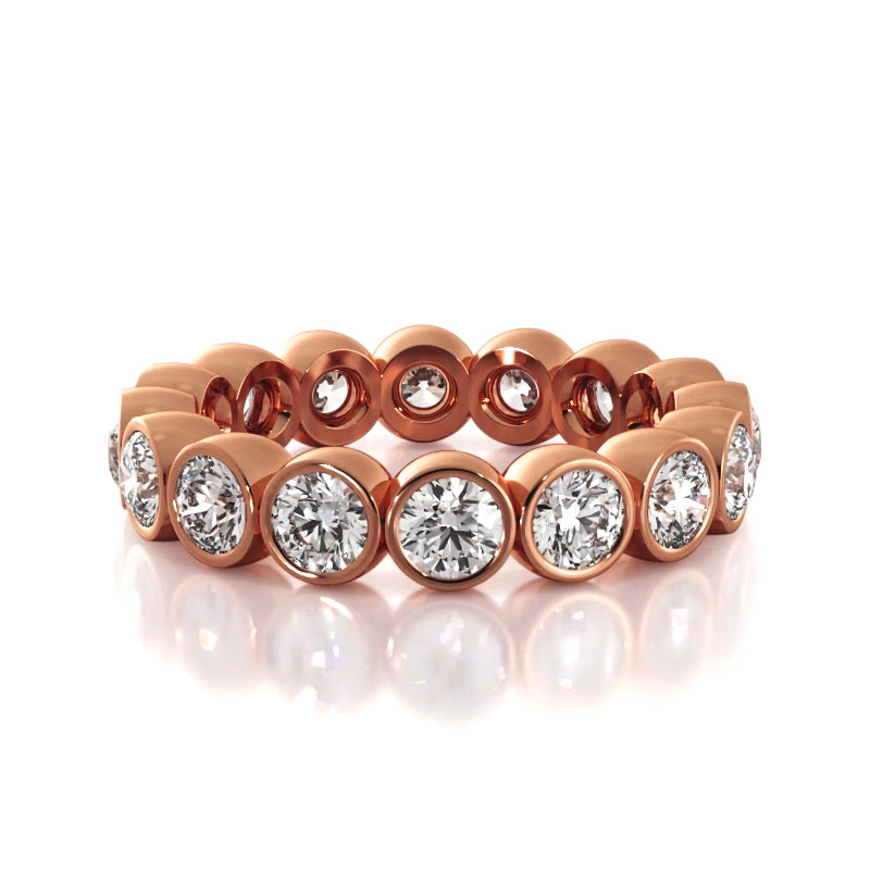 2.56 ct. Round Diamond Eternity Wedding Band-VIRABYANI