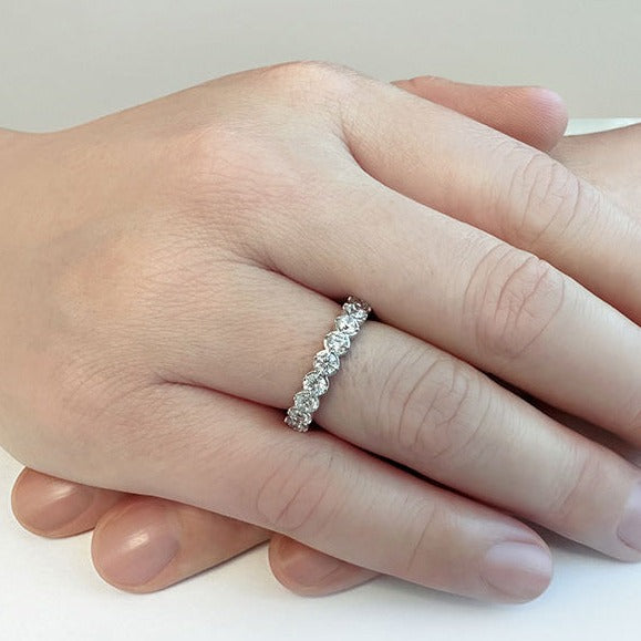 2.10 ct. Round Diamond Eternity Wedding Band-VIRABYANI