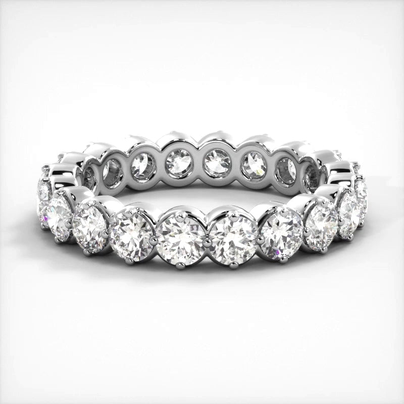 2.10 ct. Round Diamond Eternity Wedding Band-VIRABYANI