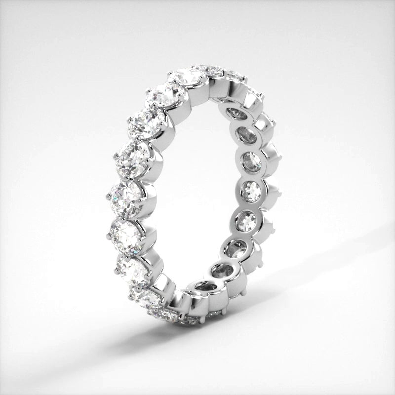 2.10 ct. Round Diamond Eternity Wedding Band-VIRABYANI