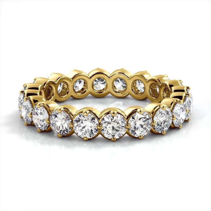 2.10 ct. Round Diamond Eternity Wedding Band-VIRABYANI