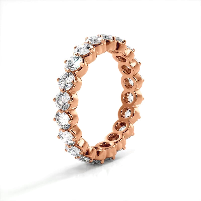 2.10 ct. Round Diamond Eternity Wedding Band-VIRABYANI