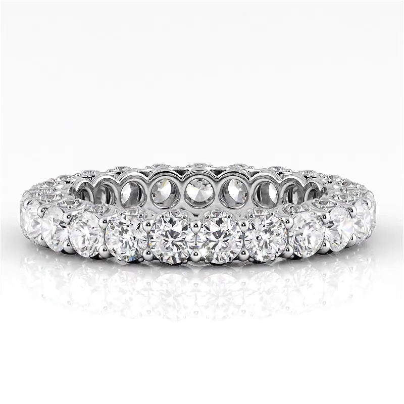 3.11 ct. Round Diamond Eternity Wedding Band-VIRABYANI