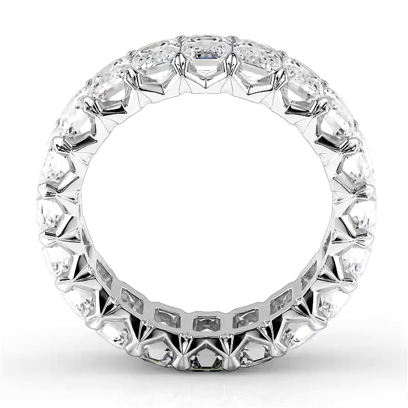 6.0 ct Emerald Cut Diamond Eternity Band-VIRABYANI