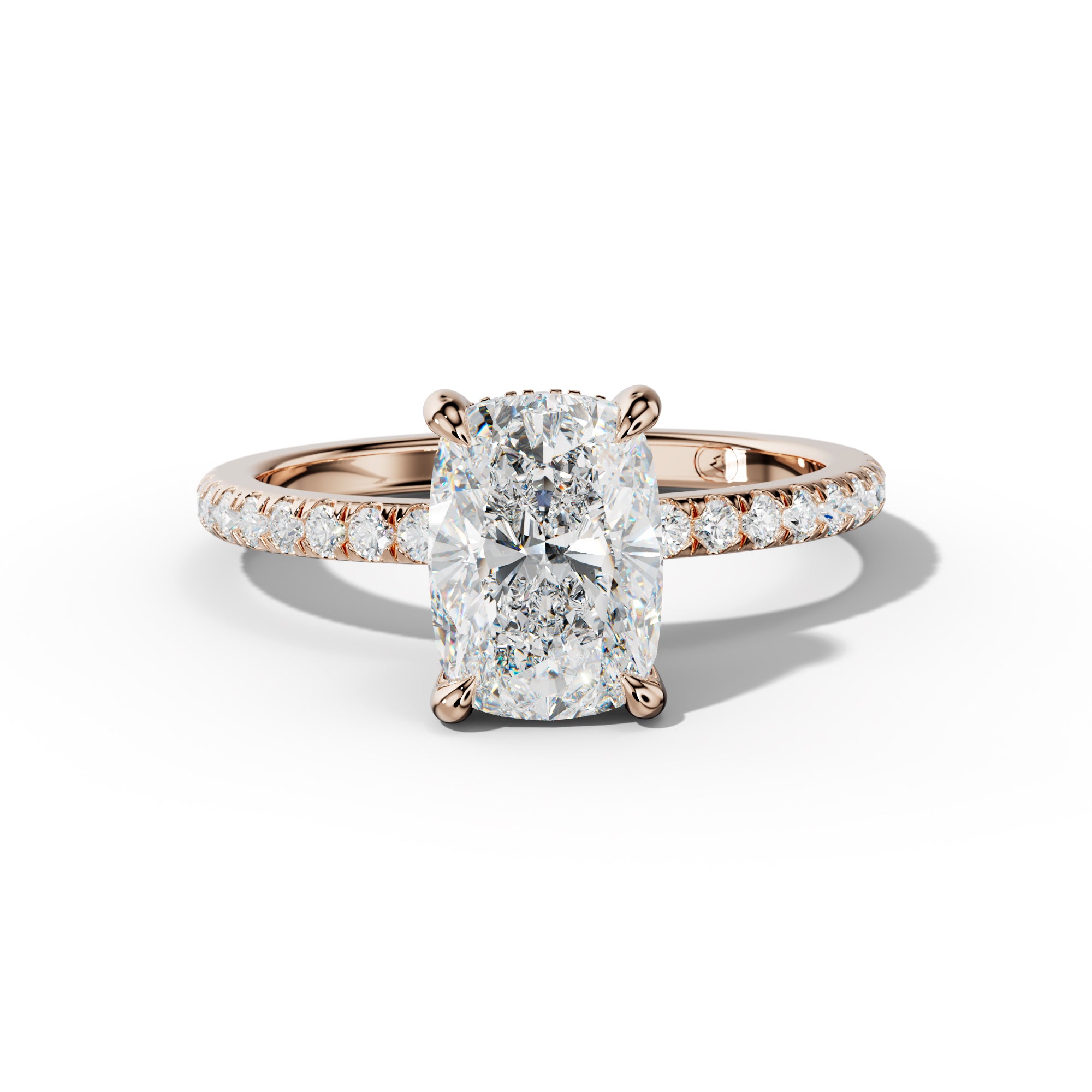 Noor Elongated Cushion Diamond Engagement Ring