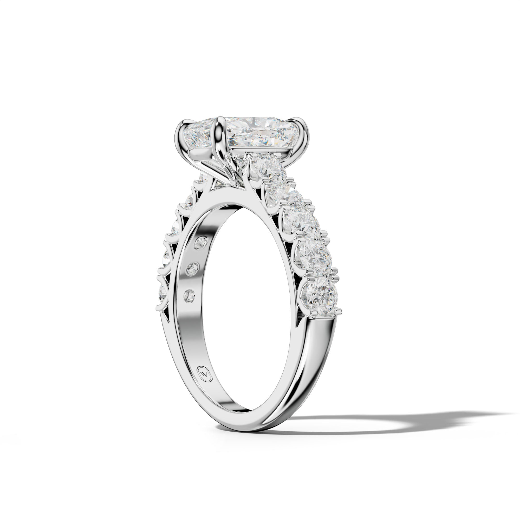 Jenna Elongated Cushion Diamond Engagement Ring