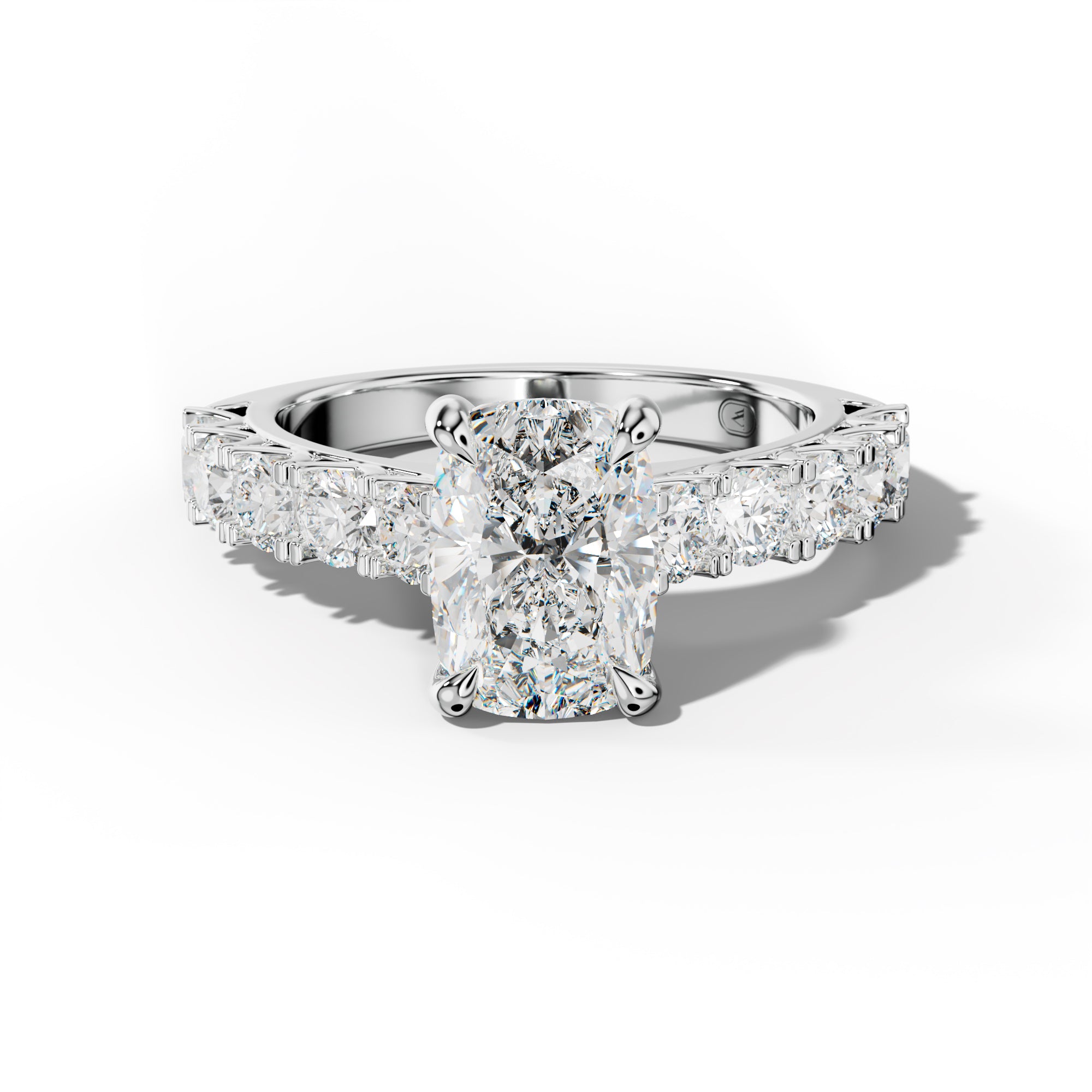 Jenna Elongated Cushion Diamond Engagement Ring