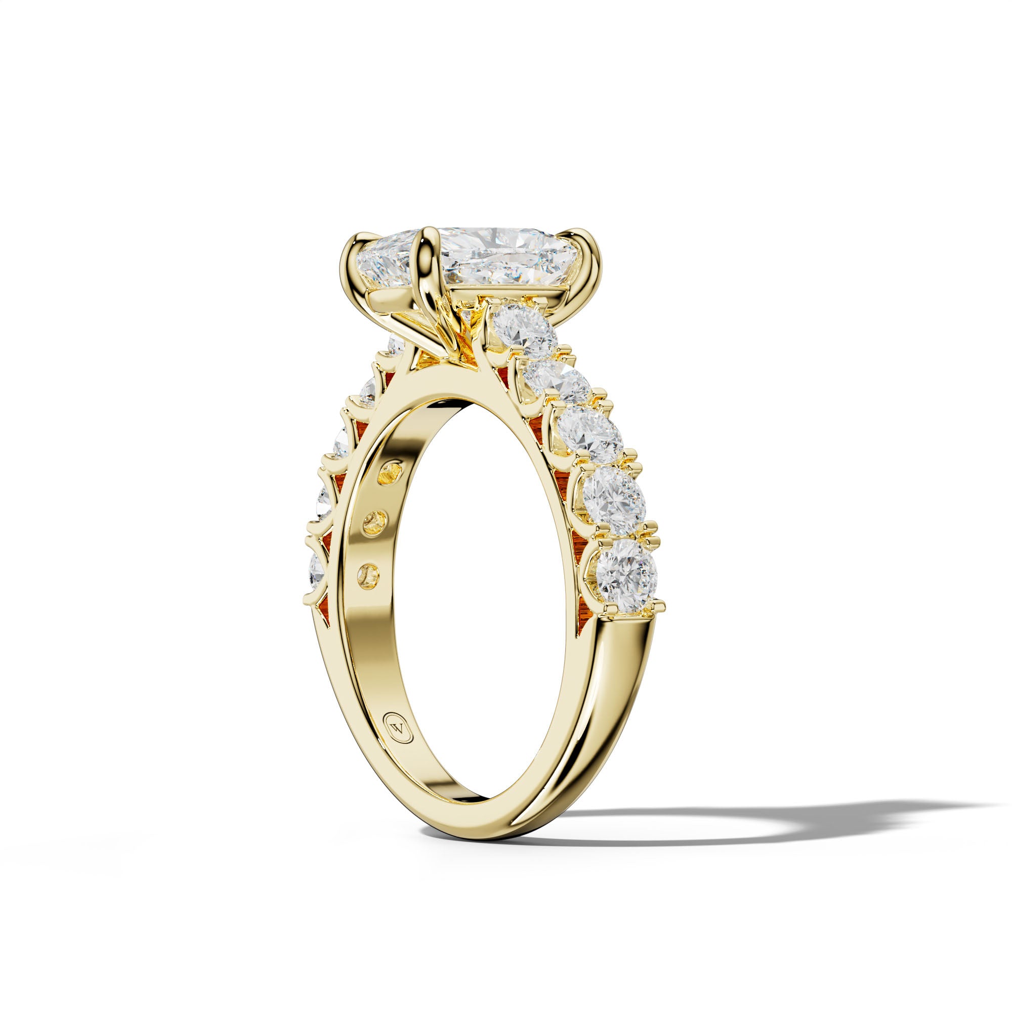 Jenna Elongated Cushion Diamond Engagement Ring