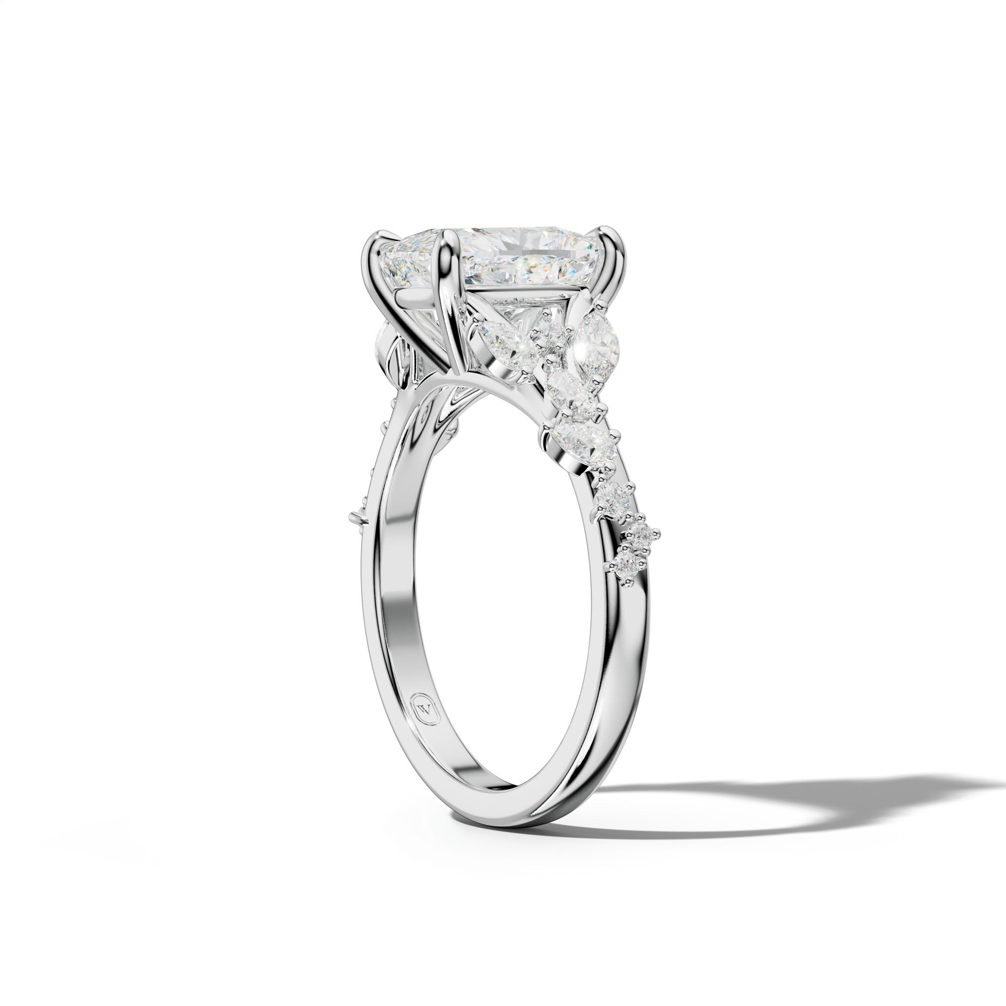 Maggie Elongated Cushion Diamond Engagement Ring