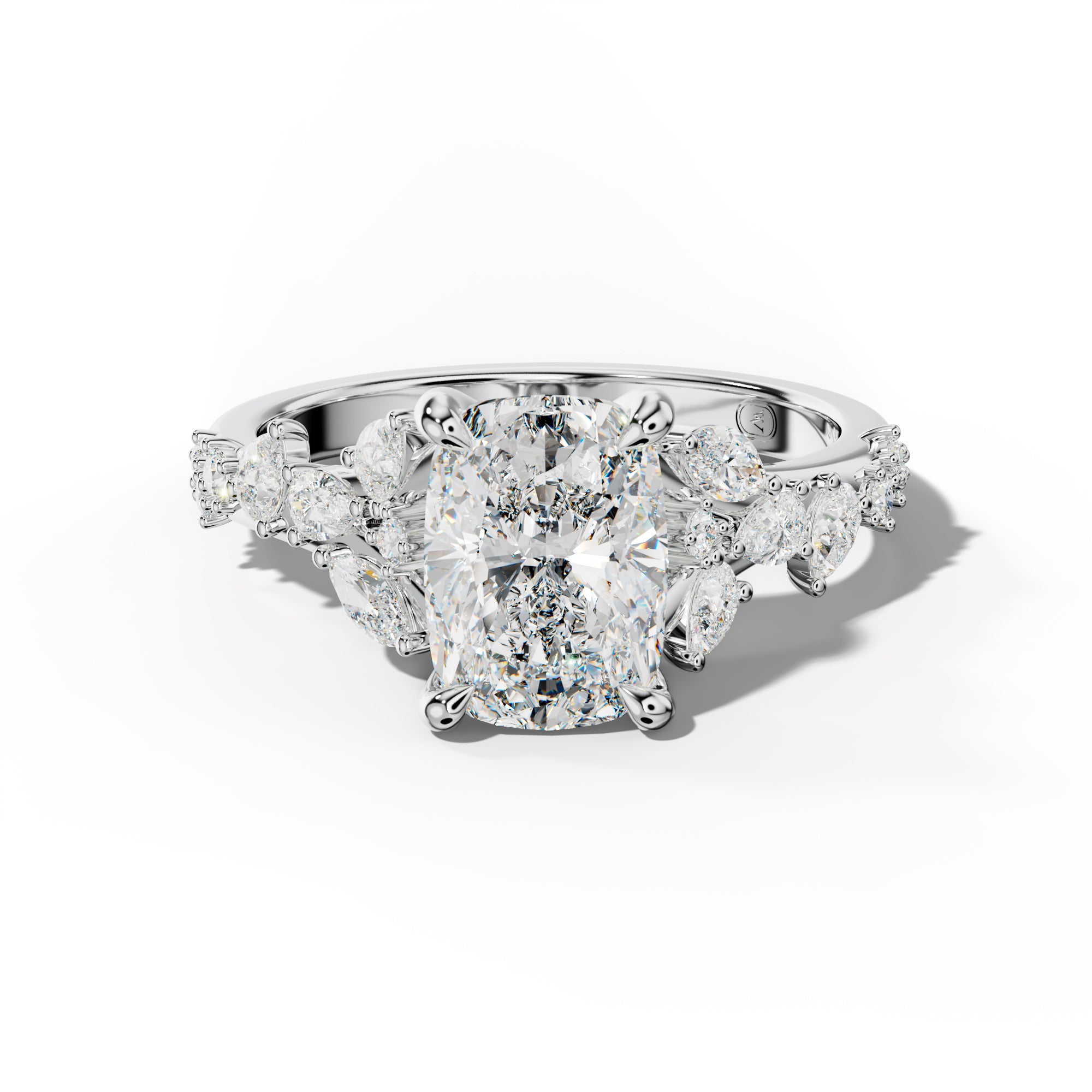 Maggie Elongated Cushion Diamond Engagement Ring