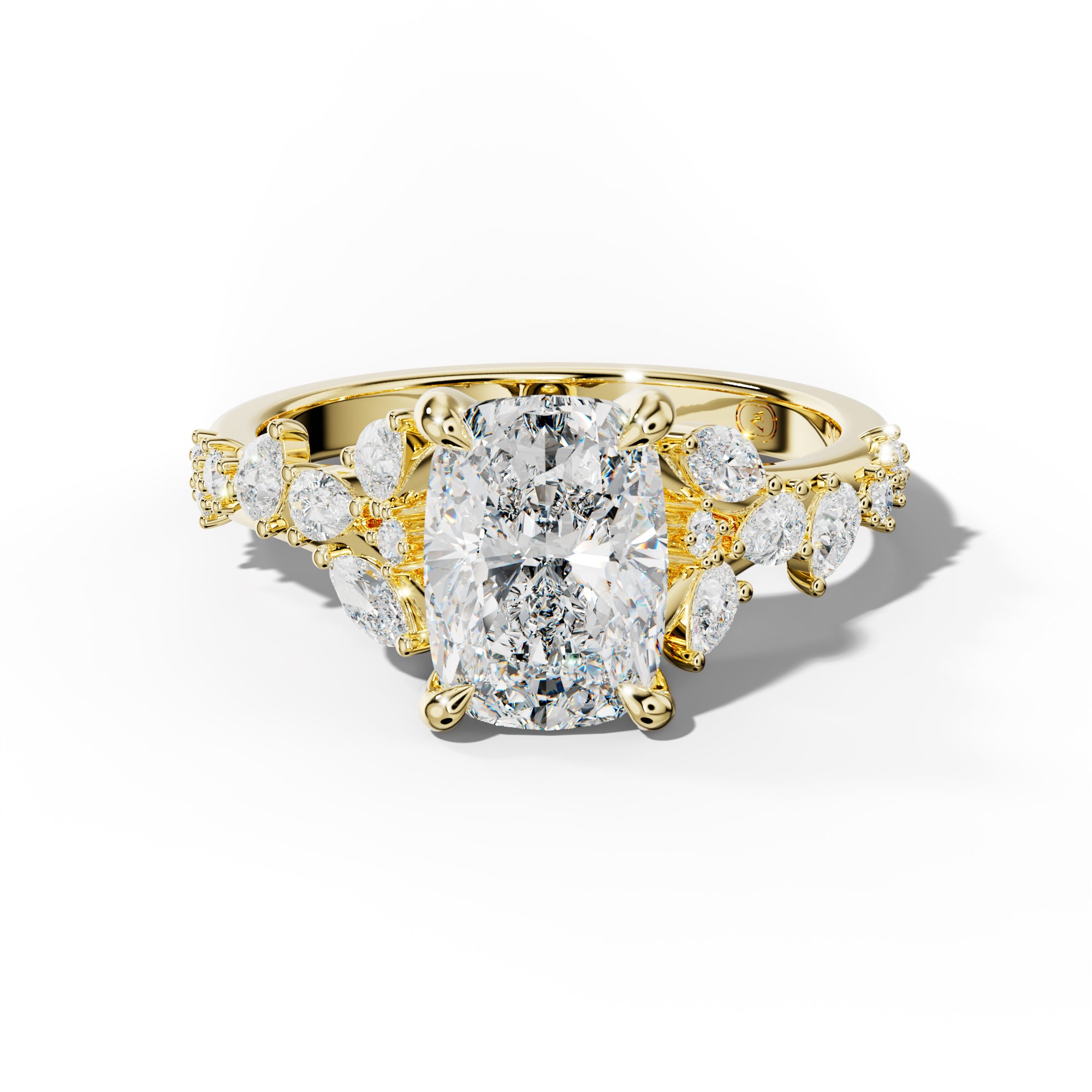 Maggie Elongated Cushion Diamond Engagement Ring