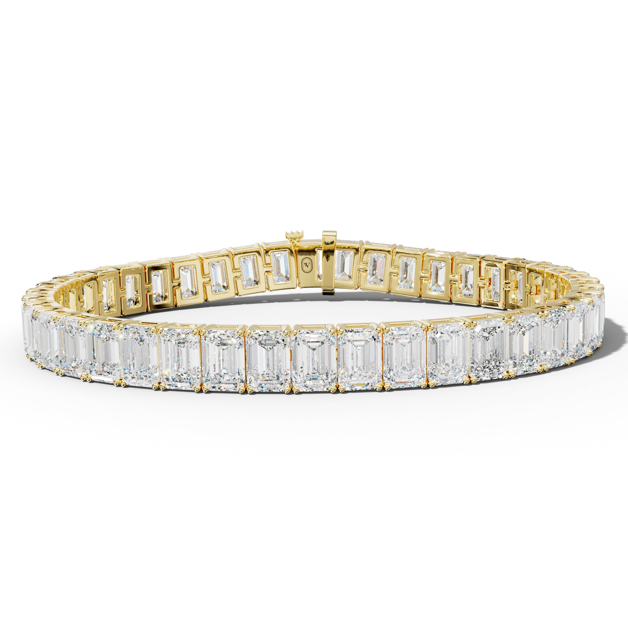 30.0 Carat Emerald Cut Tennis Bracelet