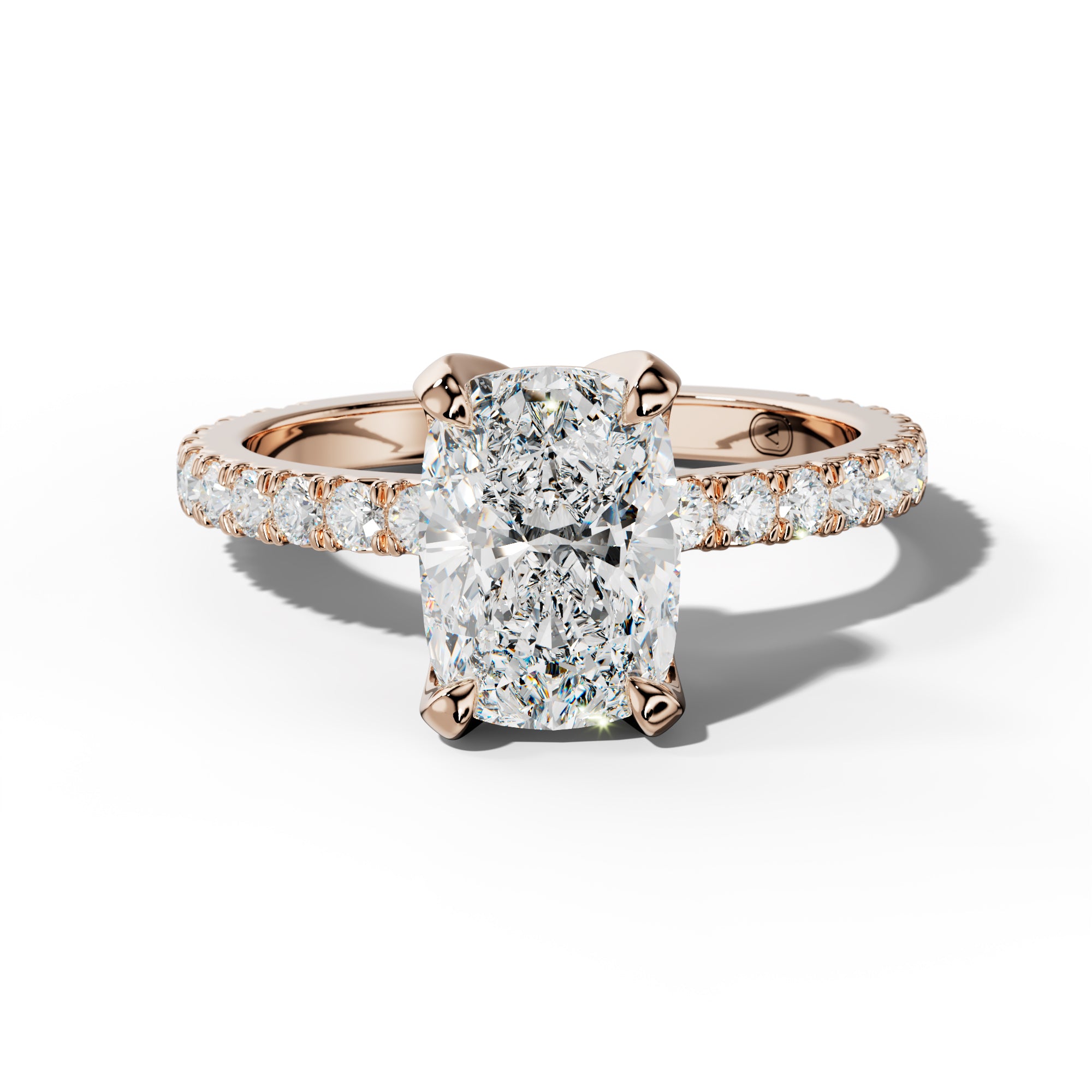 Evelyn Elongated Cushion Diamond Engagement Ring