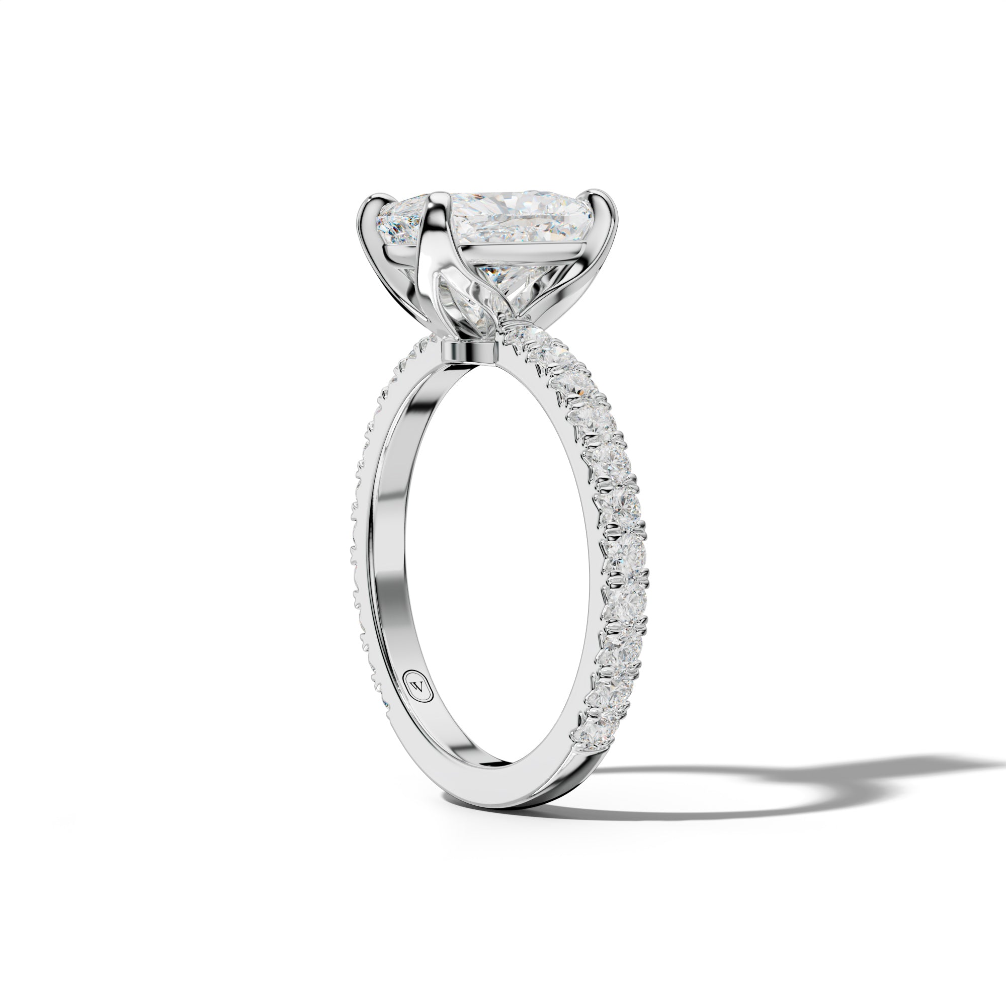 Evelyn Elongated Cushion Diamond Engagement Ring