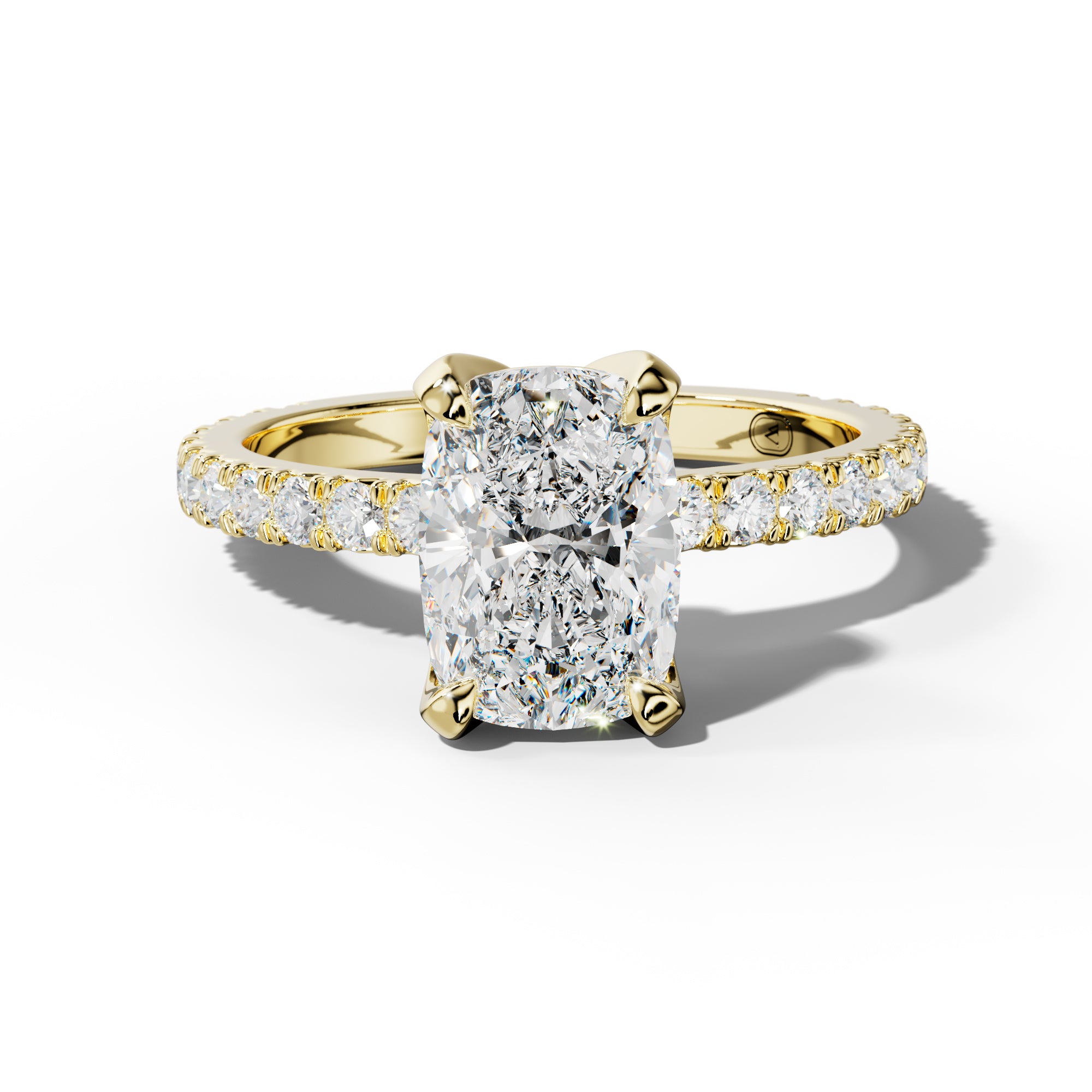 Evelyn Elongated Cushion Diamond Engagement Ring