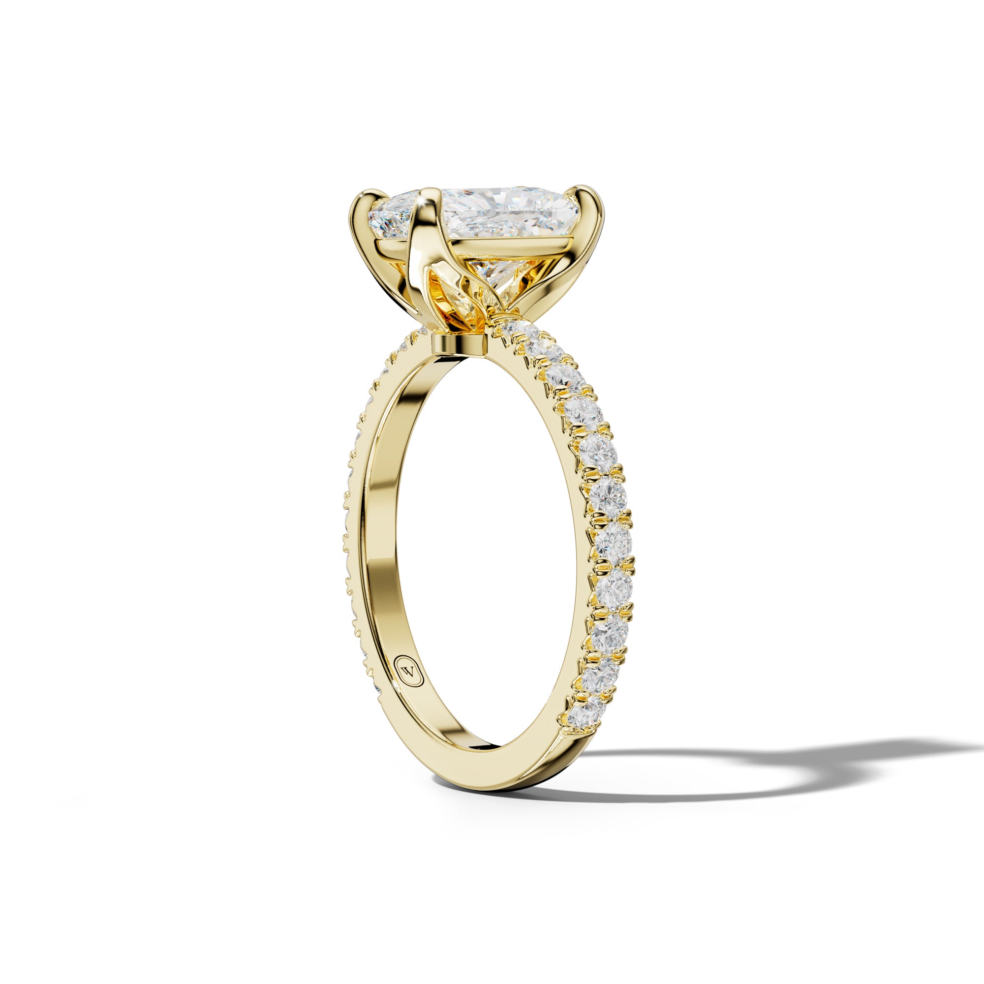 Evelyn Elongated Cushion Diamond Engagement Ring