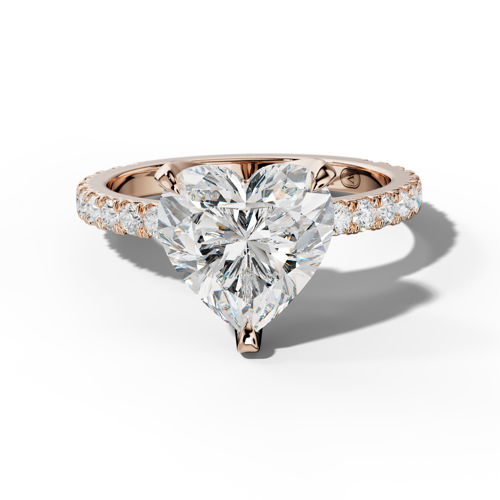 Evelyn Heart Diamond Engagement Ring
