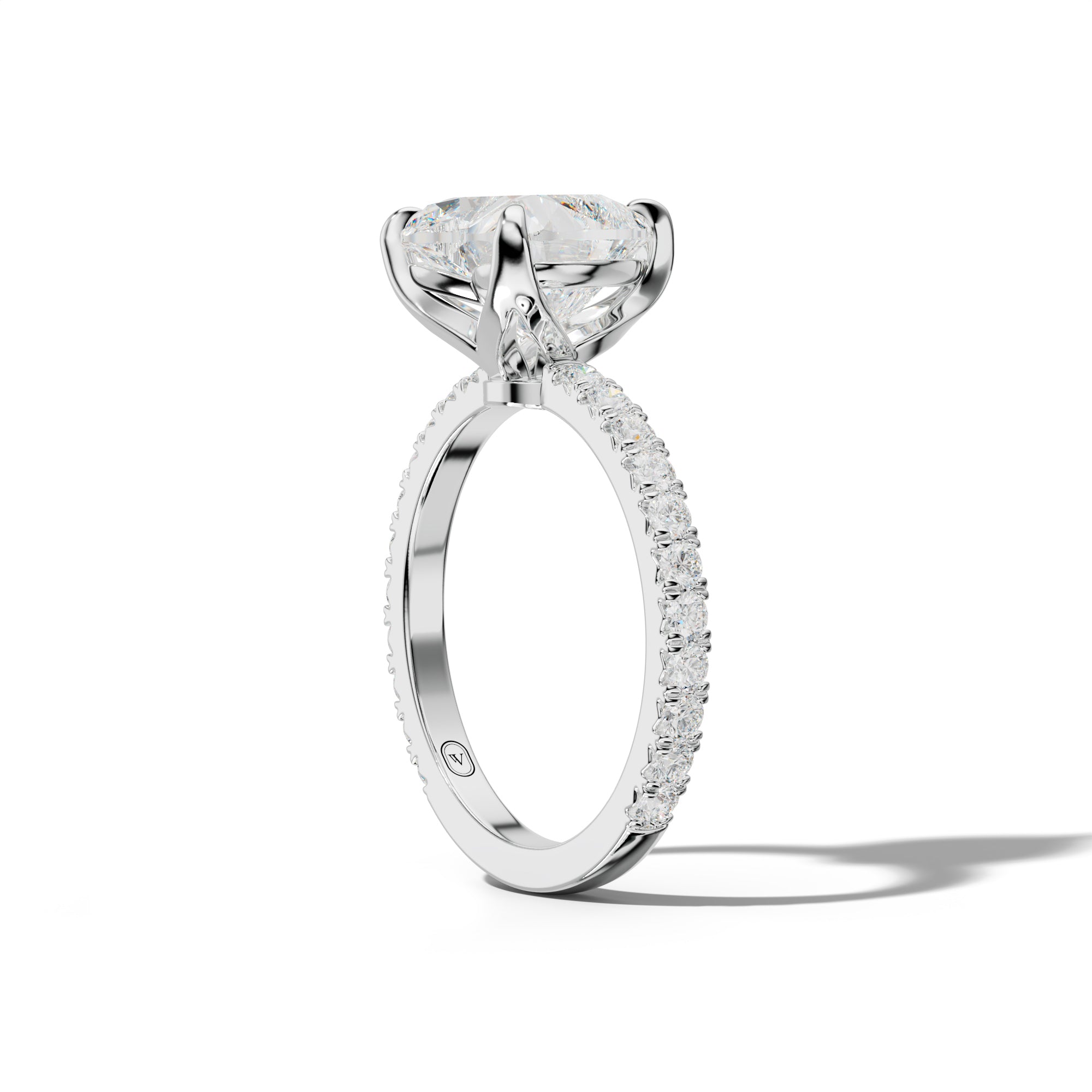 Evelyn Heart Diamond Engagement Ring