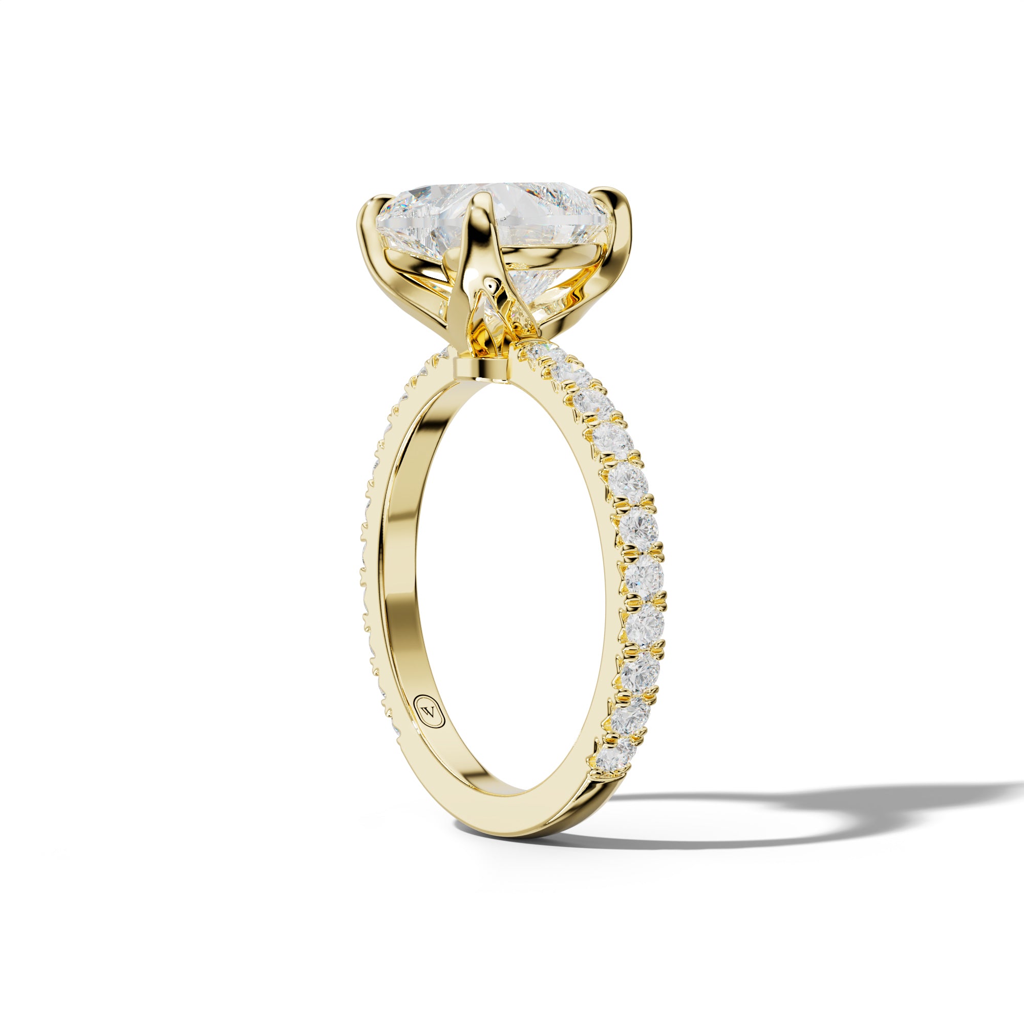 Evelyn Heart Diamond Engagement Ring