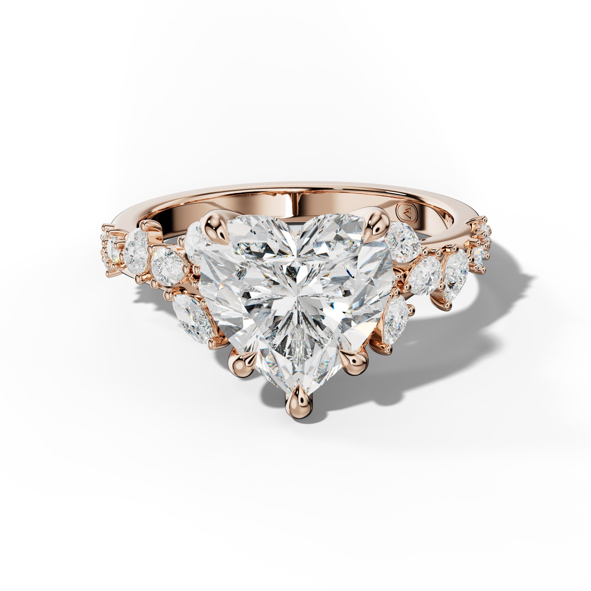 Maggie Heart Diamond Engagement Ring