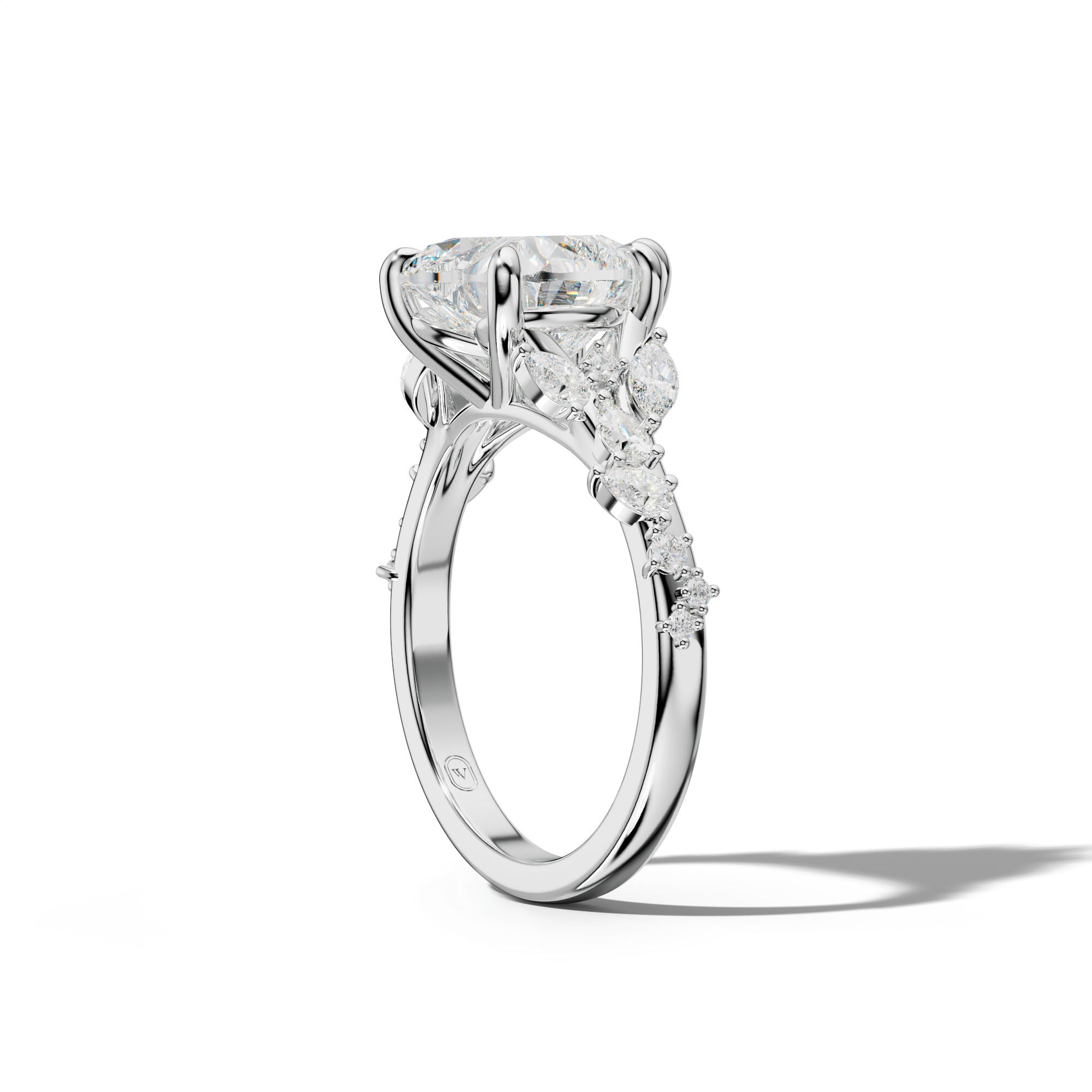 Maggie Heart Diamond Engagement Ring